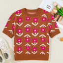  Love Kuza - Retro Bloom Knit Top