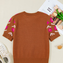  Love Kuza - Retro Bloom Knit Top