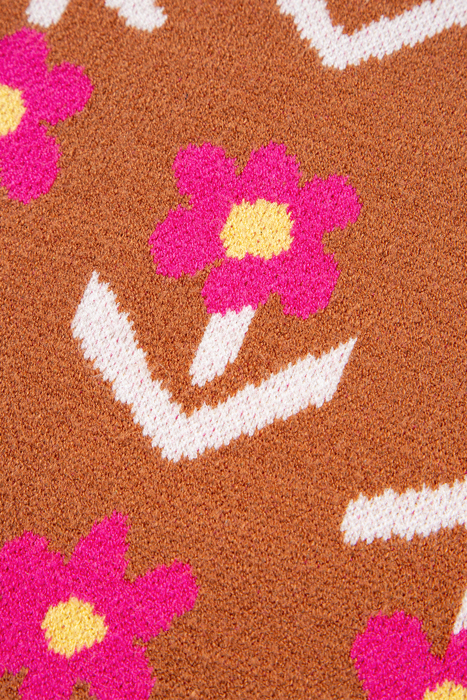 Love Kuza - Retro Bloom Knit Top