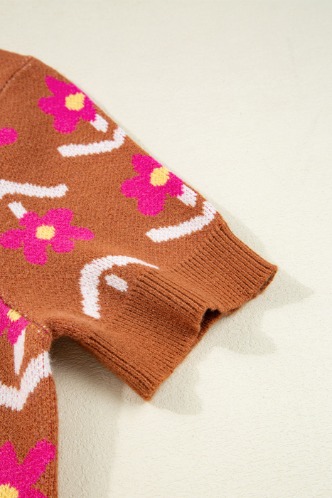 Love Kuza - Retro Bloom Knit Top