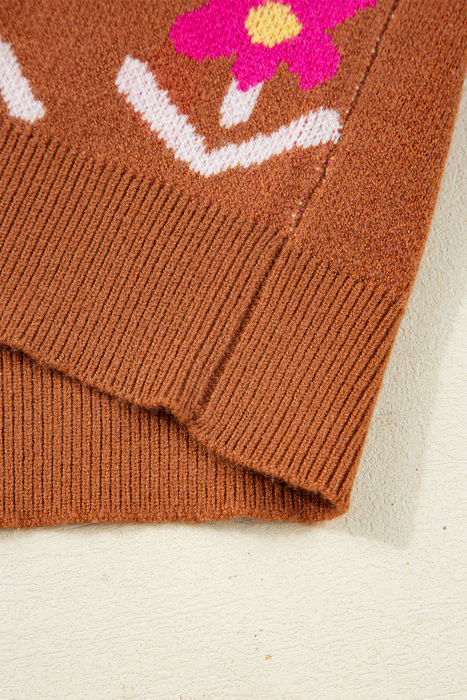 Love Kuza - Retro Bloom Knit Top