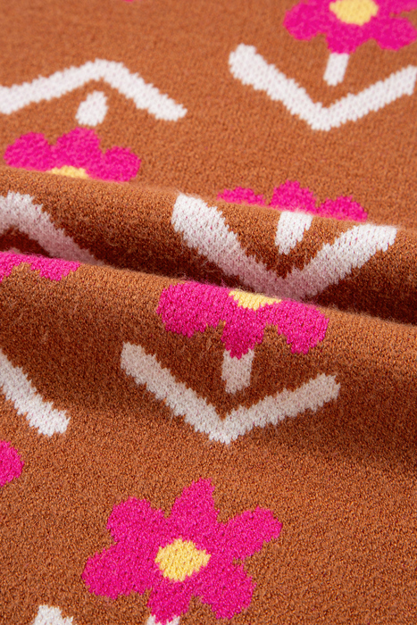 Love Kuza - Retro Bloom Knit Top