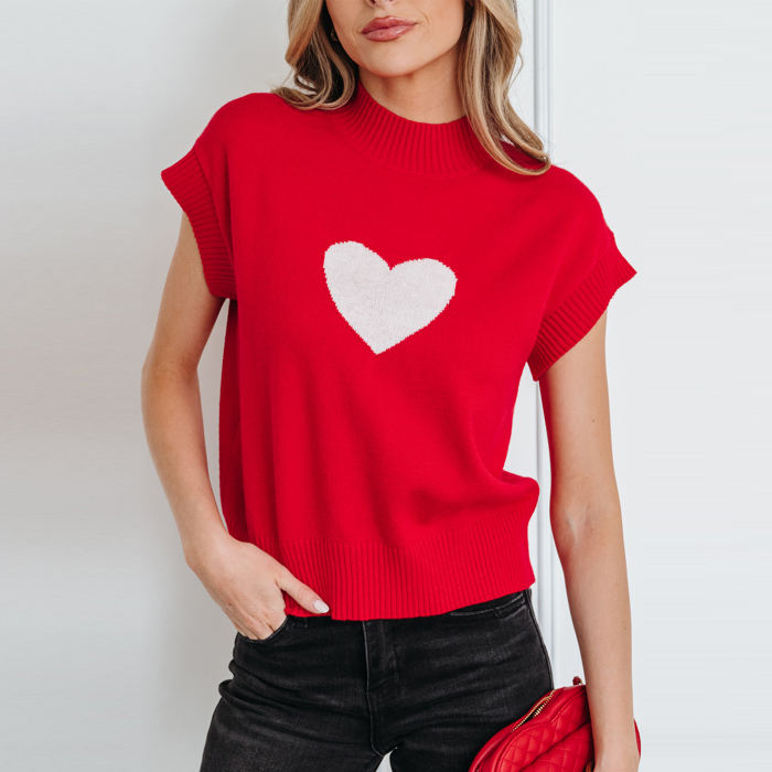 - Pulse of Love Crop Knit