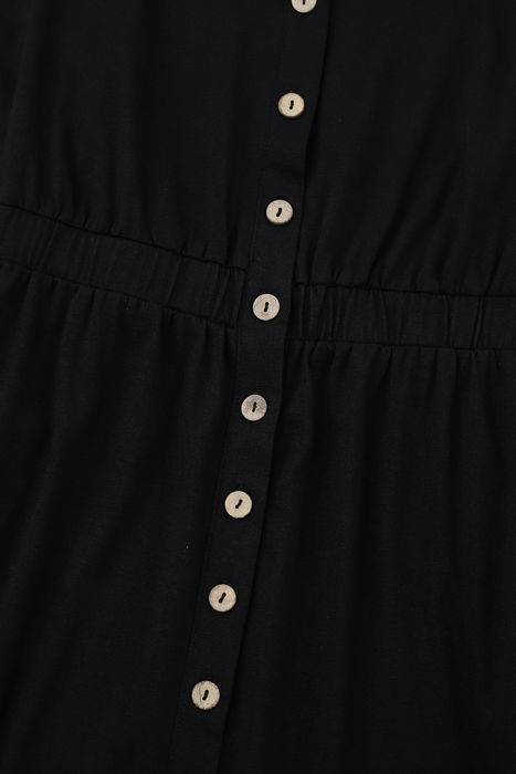 Love Kuza - Midnight Charm Button Dress