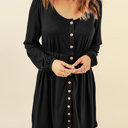  Love Kuza - Midnight Charm Button Dress