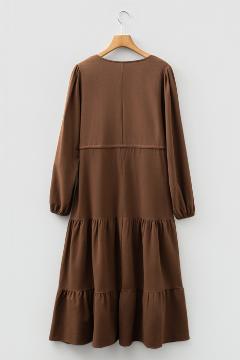 Love Kuza - Chestnut Whispers Maxi Dress