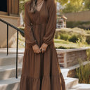  Love Kuza - Chestnut Whispers Maxi Dress