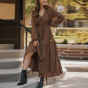  Love Kuza - Chestnut Whispers Maxi Dress