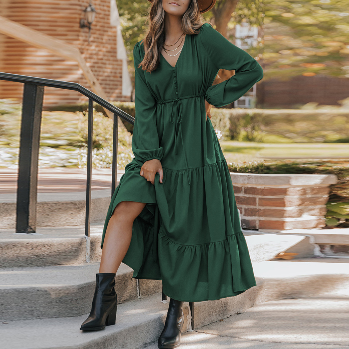 Love Kuza - Emerald Whispers Maxi Dress