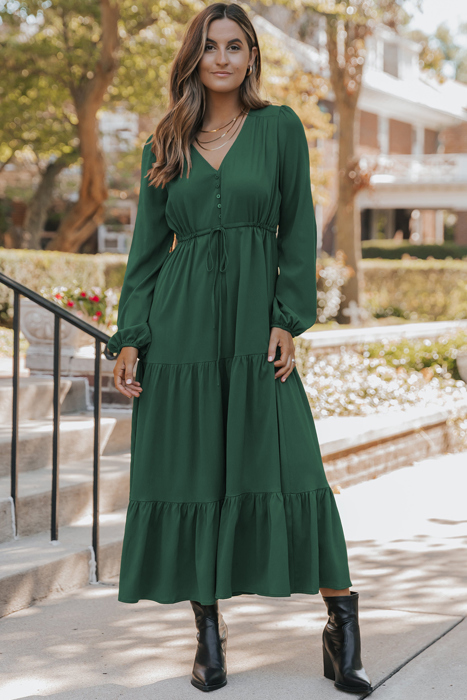 Love Kuza - Emerald Whispers Maxi Dress