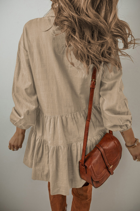 Love Kuza - Café au Lait Shirt Dress