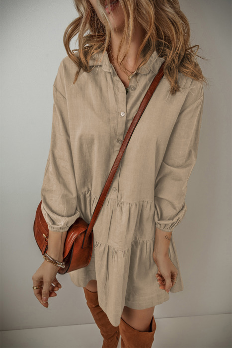 Love Kuza - Café au Lait Shirt Dress