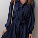 Love Kuza - Midnight Grace Shirt Dress