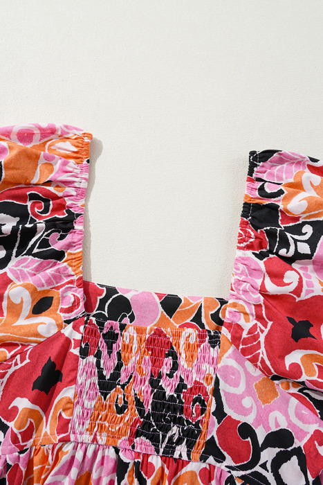 <.>- Flamingo Frenzy Mini Dress