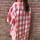  - Sunset Gingham Overshirt Dress