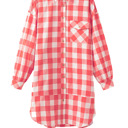   - Sunset Gingham Overshirt Dress