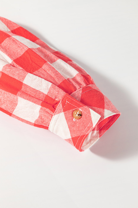  - Sunset Gingham Overshirt Dress