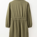  Love KuzZ -Olive Whisper Cotton Shirt Dress
