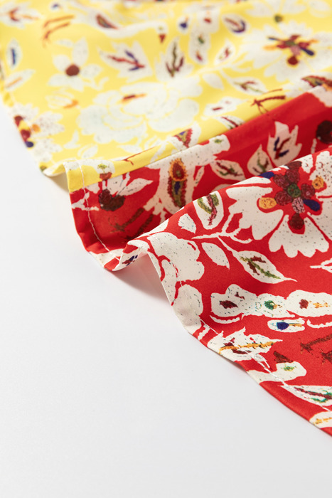  - Crimson Crane Garden Mini Dress