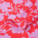  <.>- Coral Peony Ruffle Mini Dress