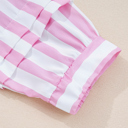  - Candy Stripe Ruffle Mini Dress