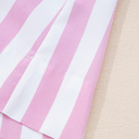   - Candy Stripe Ruffle Mini Dress