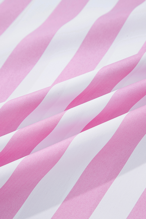  - Candy Stripe Ruffle Mini Dress