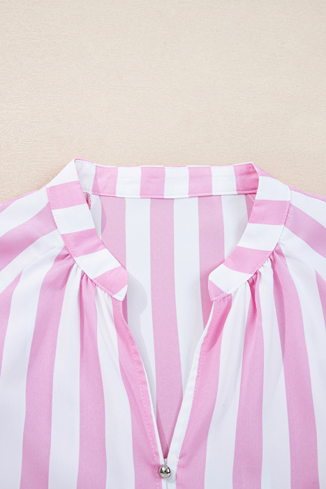  - Candy Stripe Ruffle Mini Dress