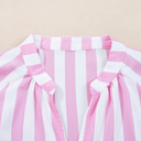   - Candy Stripe Ruffle Mini Dress