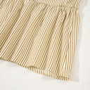   - Toffee Stripe Ruffle Mini Dress