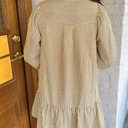   - Toffee Stripe Ruffle Mini Dress