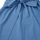   - Denim Dream Tie-Back Mini Dress