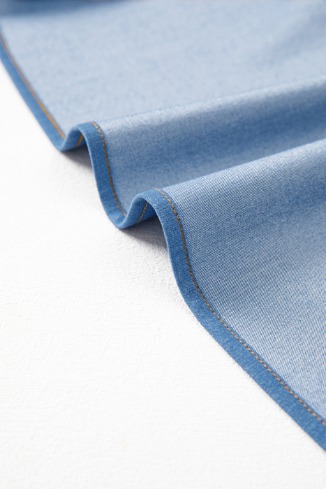  - Denim Dream Tie-Back Mini Dress