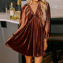  Love Kuza - Velvet Ember Mini Dress