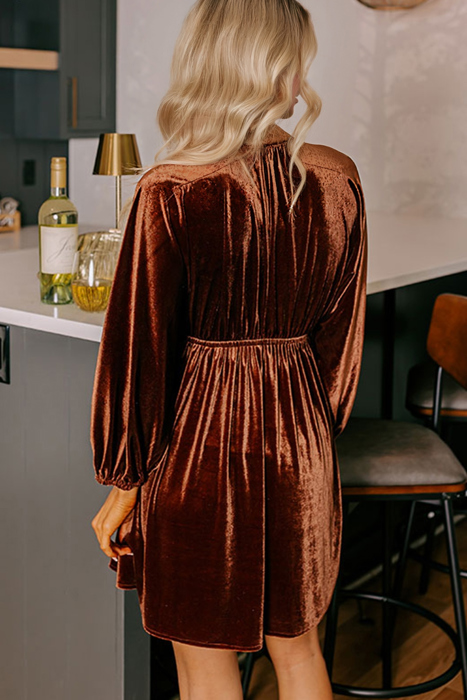 Love Kuza - Velvet Ember Mini Dress