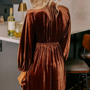  Love Kuza - Velvet Ember Mini Dress