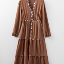  Love Kuza -Autumn Whispers Maxi Dress