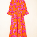  <.>- Neon Poppy Paradise Midi Dress
