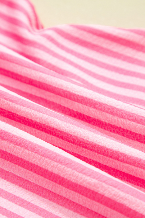  - Fuchsia Fiesta Stripe Mini Dress