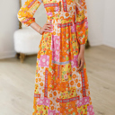  - Sunset Patchwork Maxi Dress