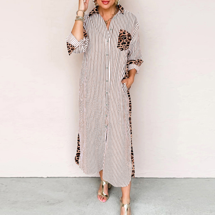 Love Kuza - Wild Lines Shirt Dress