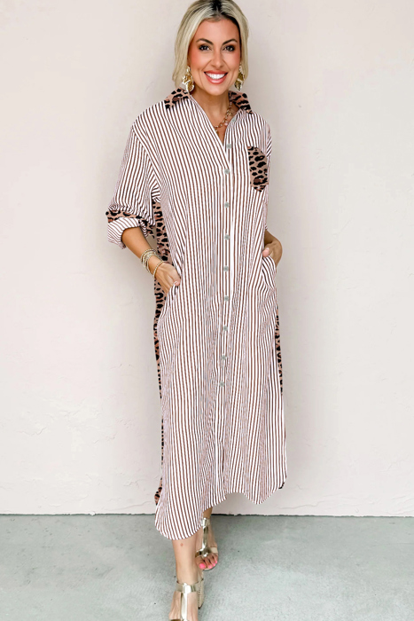 Love Kuza - Wild Lines Shirt Dress