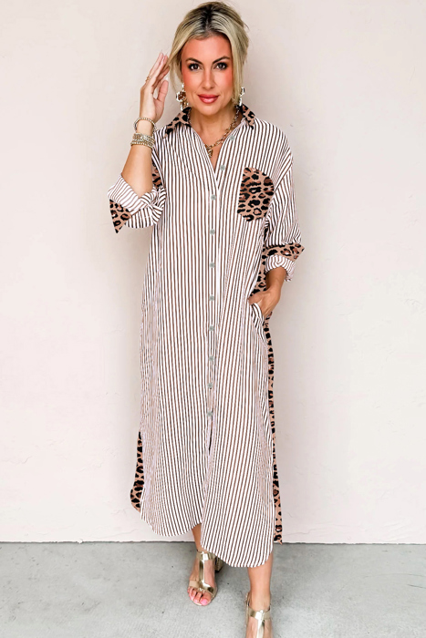 Love Kuza - Wild Lines Shirt Dress