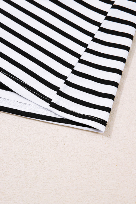  - Monochrome Breton Polo Dress