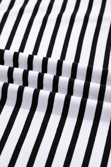  - Monochrome Breton Polo Dress