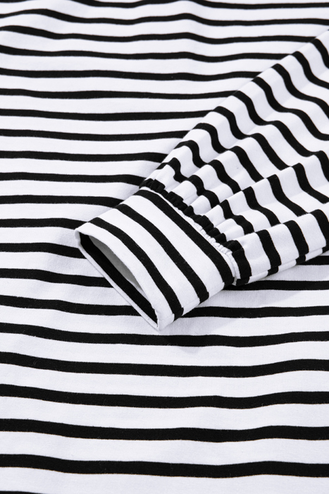  - Monochrome Breton Polo Dress