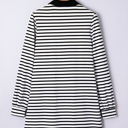   - Monochrome Breton Polo Dress