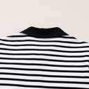   - Monochrome Breton Polo Dress