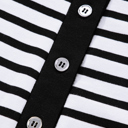   - Monochrome Breton Polo Dress