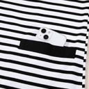   - Monochrome Breton Polo Dress